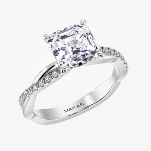 Amelia With 2.01 Carat Asscher Lab Diamond