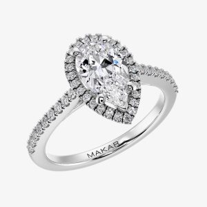 Avery With 0.90 Carat Pear Lab Diamond