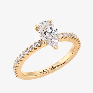 Charlotte With 0.93 Carat Pear Lab Diamond